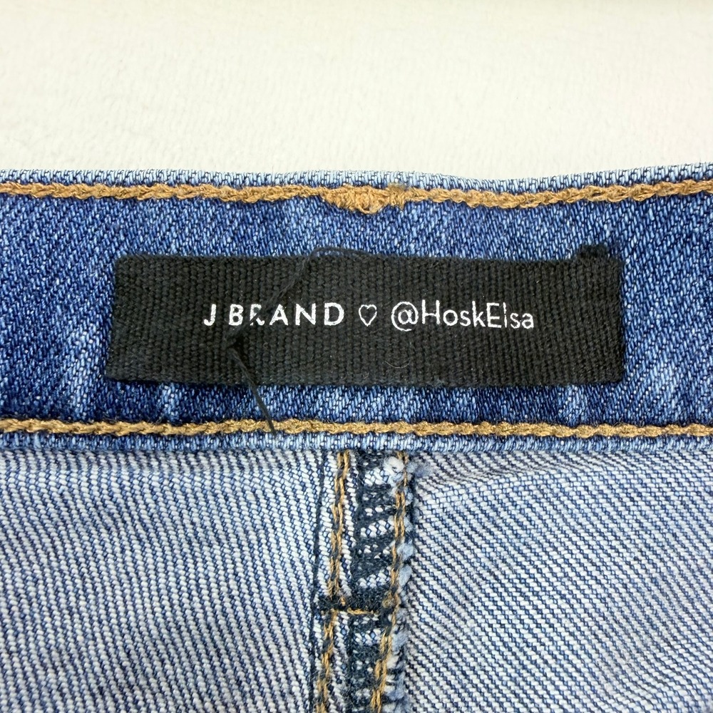 J Brand x Elsa Hosk Monday Wide Leg Jeans Womens 31 High Rise Workday Blue - Picture 4 of 13